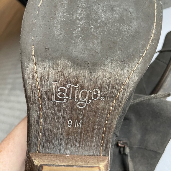 Gray suede Latigo Portland boots - size 9 - used condition - Picture 3 of 6